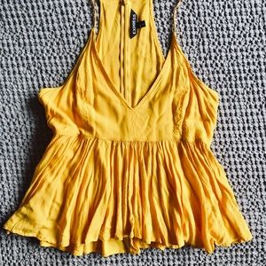 Pretty yellow summer tank.